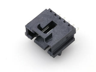 1719771005 - 2.54mm Pitch SL Header, Single Row, Right-Angle, LCP, Shrouded, Surface Mount, with Pegs, Matte Tin (Sn) Plating, 5 Circuits, Tape and Reel