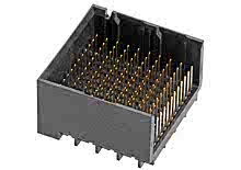 1712941118 - Impact 100 Ohm 4 Pair Vertical Backplane Header, Unguided, Left Endwall,  10 Columns, 120 Circuits, Pin Length 5.50mm, Plated Through Hole Dimension 0.39mm, Lead Free