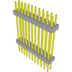 Samtec-TW-11-12-G-D-715-235 Connector Headers and PCB Receptacles Conn Board Stacker HDR 22 POS 2mm Solder ST Top Entry Thru-Hole Bulk