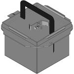 Hammond Manufacturing-1414N4PHA  Gray Steel Bracket Mount Junction Box