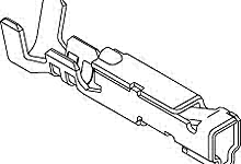 561888000 - 3.30mm  Pitch Crimp Terminal 56188, Female, 26-22 AWG, Reel, for 51284/51347 Housings