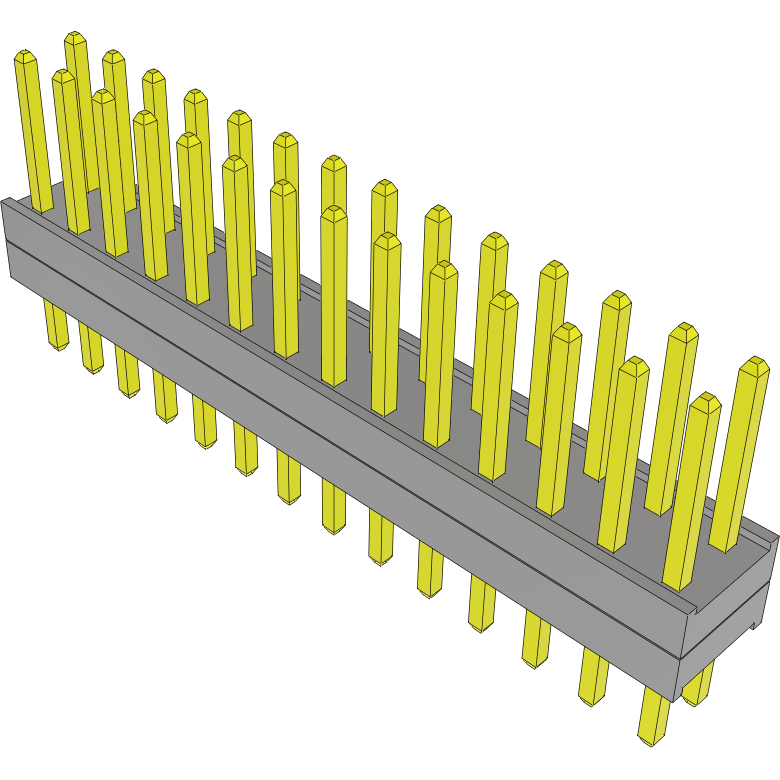 Samtec-TW-14-09-L-D-120-120 Connector Headers and PCB Receptacles Conn Board Stacker HDR 28 POS 2mm Solder ST Top Entry Thru-Hole Bulk