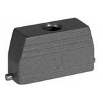 TE Connectivity-1106465-2 Backshells Hood 180° 8 Shell Size Powder Aluminum Die Cast