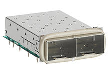 1001149420 - zSFP+ 1-by-4 Ganged Cage Assembly, Closed Top, Generation 2 Under Belly Gasket, with EMI Spring Fingers, for Belly-to-Belly Mounting Opposite 2-by-4 Ganged Cage 1001149420 - zSFP+ 1-by-4 Ganged Cage Assembly, Closed Top, Generation 2 Under Belly Gasket, with EMI Spring Fingers, for Belly-to-Belly Mounting Opposite 2-by-4 Ganged Cage