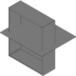 Hammond Manufacturing-1441-42BK3  Black Steel Wall Mount Chassis Enclosure