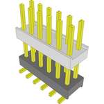 Samtec-HW-06-09-G-D-455-SM Connector Headers and PCB Receptacles Conn Board Stacker HDR 12 POS 2.54mm Solder ST Top Entry SMD Tube