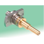Hirose Electric-MS-156-HRMJ-12 Connector RF Conn MS-156-SMA Adapter 0Hz to 6GHz 50Ohm ST Flange Mount PL/F Gold Bag