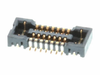 5024261430 - SlimStack Board-to-Board Receptacle, 0.40mm Pitch, Surface Mount, Dual Row, Vertical, 1.00mm Stacking Height, with Solder Tabs, with Vacuum Tape, 14 Circuits