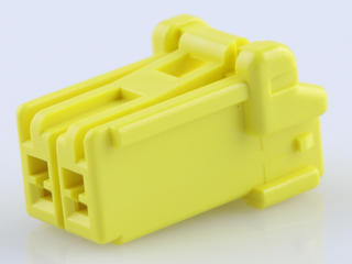 5046930203 - CP-3.3 Receptacle Housing, 3.30mm Pitch, Single Row, Polarized, Positive  Inertia Lock, 2 Circuits, Yellow