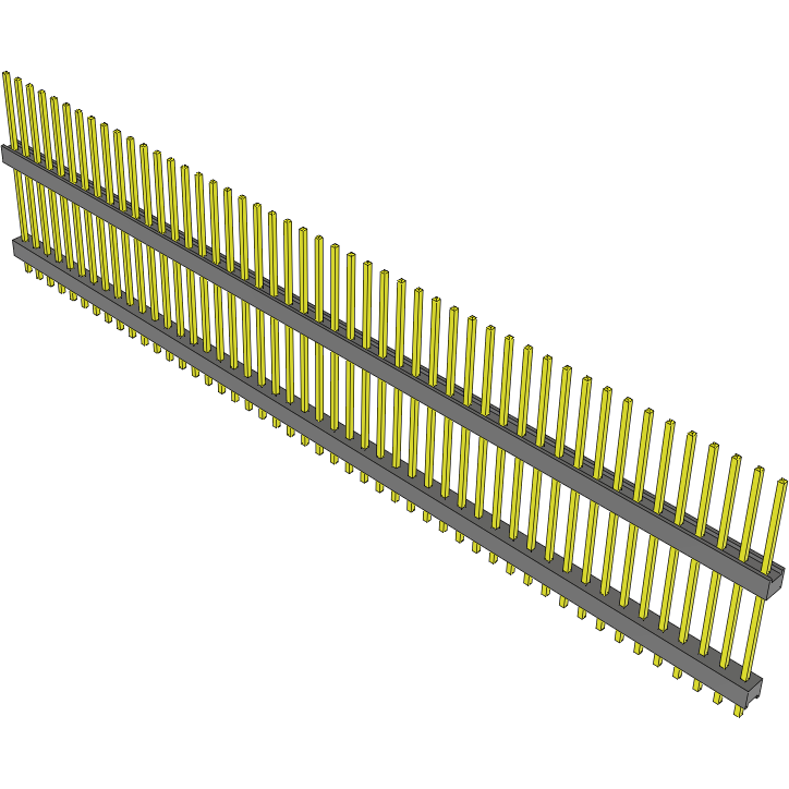 Samtec-DW-48-13-T-S-688 Connector Headers and PCB Receptacles Conn Board Stacker HDR 48 POS 2.54mm Solder ST Top Entry Thru-Hole Bulk