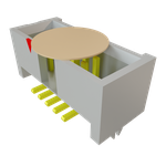 Samtec-SHF-105-01-S-D-SM-LC-K-TR Connector Headers and PCB Receptacles Conn Shrouded Header (4 Sides) HDR 10 POS 1.27mm Solder ST Top Entry SMD T/R