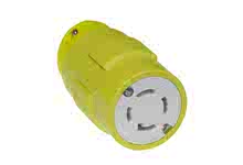 1301420044 - Super-Safeway Connector with Locking Blade, 3 Pole/4 Wire, NEMA L15-30, 3ø 250V