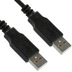 Assmann WSW components, Inc-AK670/2-2-BLACK Cable Assembly USB Cable Assembly 2m USB Type A to USB Type A 4 to 4 POS M-M Crimp-Crimp 24-28AWG