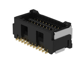 2132272271 - 1.50mm Pitch CLIK-Mate Wire-to-Board PCB Receptacle, Dual Row, Surface Mount, Vertical, 0.76µm Gold (Au) Plating, 22 Circuits, Black