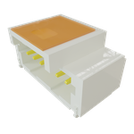 Samtec-T1M-06-F-SH-L-K Connector Headers and PCB Receptacles Conn Shrouded Header (4 Sides) HDR 6 POS 1mm Solder RA Side Entry SMD Micro Mate™ T/R