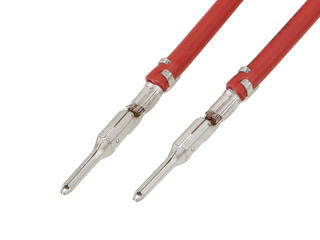 2153472124 - Pre-Crimped Lead Squba 3.6 Male-to-Squba 3.6 Male, Tin (Sn) Plating, 300.00mm Length, 16 AWG, Red