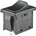 NKK Switches-CWSA12AANS Switch Rocker Switch Rocker ON None ON SPDT Solder Lug Curved Rocker 6A 250VAC 30000Cycles