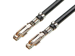 2174901221 - Pre-Crimped Lead iGrid Female-to-iGrid Female, Gold (Au) Plating, 75.00mm Length, 22 AWG, Black