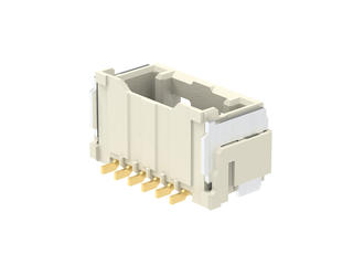 2132250670 - 1.50mm Pitch CLIK-Mate Wire-to-Board PCB Receptacle, Single Row, Surface  Mount, Vertical, 0.76µm Gold (Au) Plating, 6 Circuits, Natural