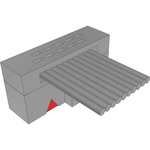 Samtec-FFSD-05-S-13.50-01-N  Cable Assembly 0.343m 30AWG 1.27mm 10 POS IDC Connector F TIGER EYE™ Bulk