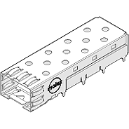 Molex-0747370026 Connector Accessories Connector Accessories SFP Cage Right Angle Copper Alloy SFP Tray