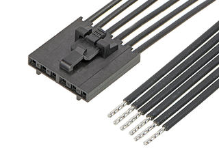 2162711082 - SL Female-to-Pigtail Off-the-Shelf (OTS) Cable Assembly, Positive Lock, Single Row, 150.00mm Length, Tin (Sn) Plating, 8 Circuits, Black