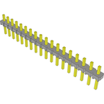 Samtec-TLW-118-05-T-S Connector Headers and PCB Receptacles Conn Unshrouded Header HDR 18 POS 2.54mm Solder ST Top Entry Thru-Hole Bulk