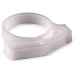 HellermannTyton-SNP1910C2 Cable Clamps and Clips Cable Management, Snapper Hose Clamp Polyacetal White Snap In 25.1mm Bag