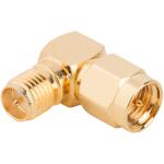 Amphenol RF-132172RP Connector RF Conn SMA Adapter 0Hz to 18GHz 50Ohm RA PL/RCP Gold