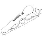 Mueller Electric-BU-30G  Conn Alligator Clip Crimp/Solder ST Cable Mount 1 Port Bulk