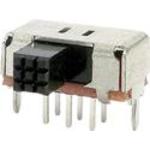 C&K-SK12D26G6.5NSGY Switch Slide Switch Slide ON ON SPDT Side Slide 0.3A 30VDC PC Pins Bracket Mount/Through Hole Bulk