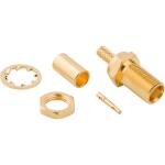 Amphenol RF-919-128J-51SX Connector RF Conn MCX 0Hz to 6GHz 50Ohm Crimp ST Panel Mount RCP Gold