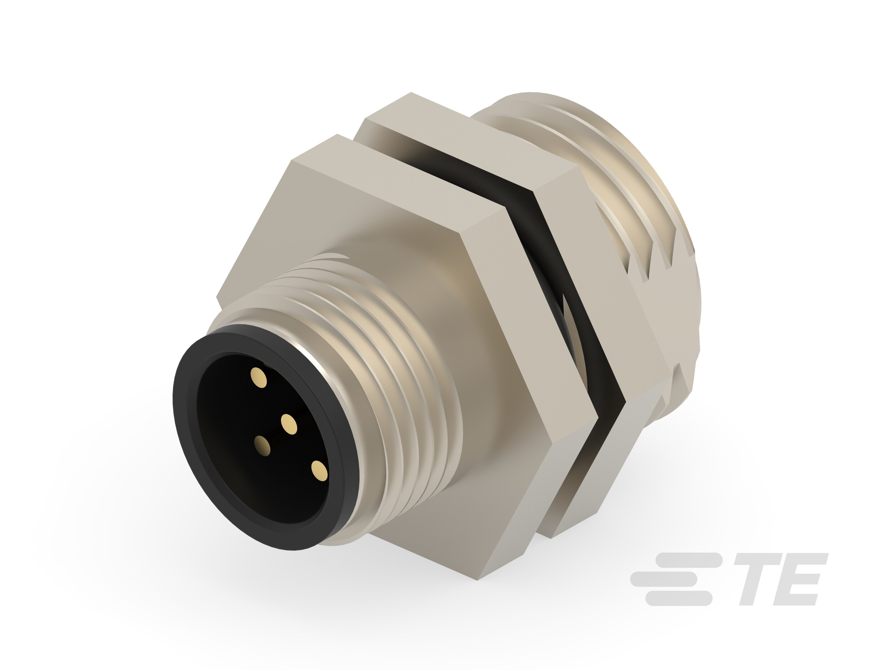 M12 Mtl MALE PNL CONN. Sldr Re-1838893-3 M12 Mtl MALE PNL CONN. Sldr Re-1838893-3