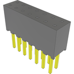Samtec-SQT-107-03-F-D Connector Headers and PCB Receptacles Conn Socket Strip SKT 14 POS 2mm Solder ST Top Entry Thru-Hole Tube