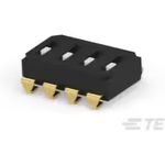 TE Connectivity-EDS04SNRNTU04Q Switch DIP Switch DIP OFF ON SPST 4 Recessed Slide 0.025A 24VDC J-Lead 2000Cycles 2.54mm SMD Tube