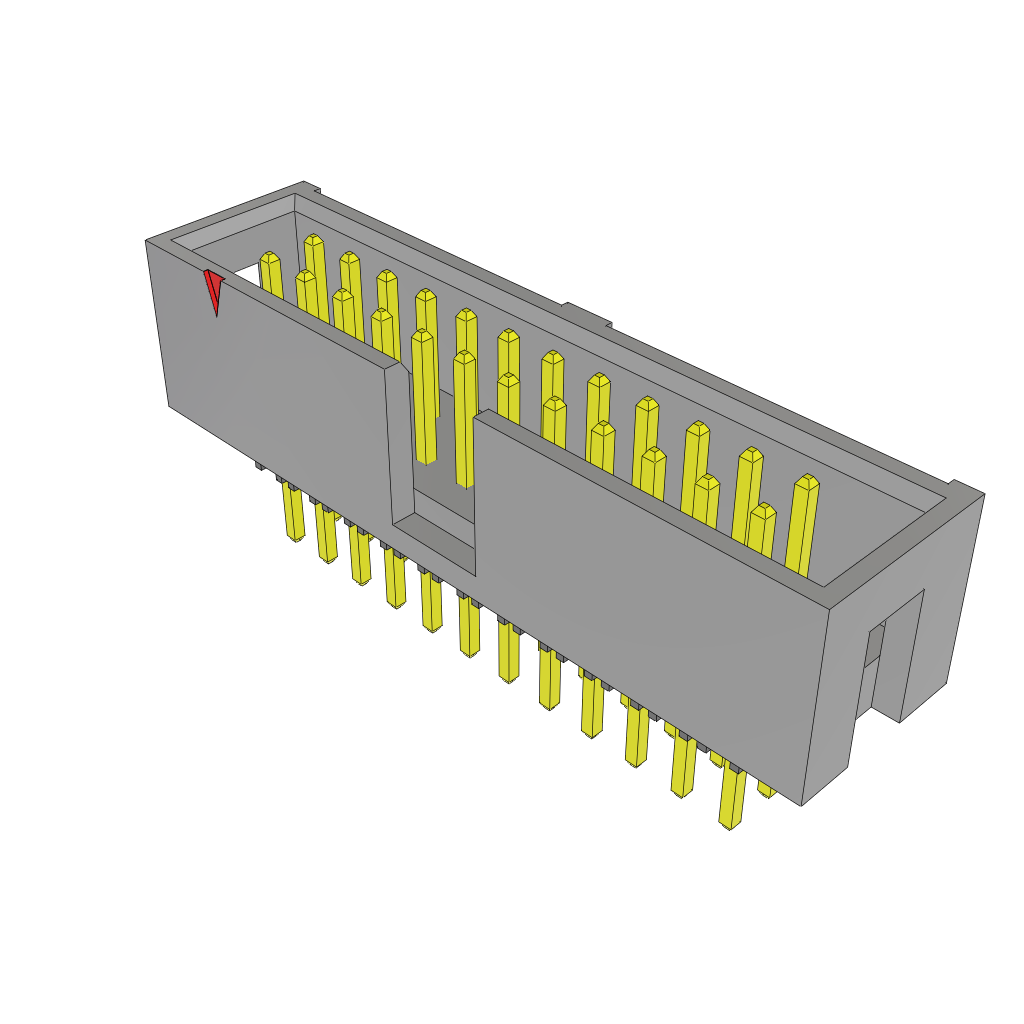 Samtec-ZST-112-01-T-D-450 Connector Headers and PCB Receptacles Conn Elevated Shrouded Header HDR 24 POS 2.54mm Solder ST Thru-Hole Bulk