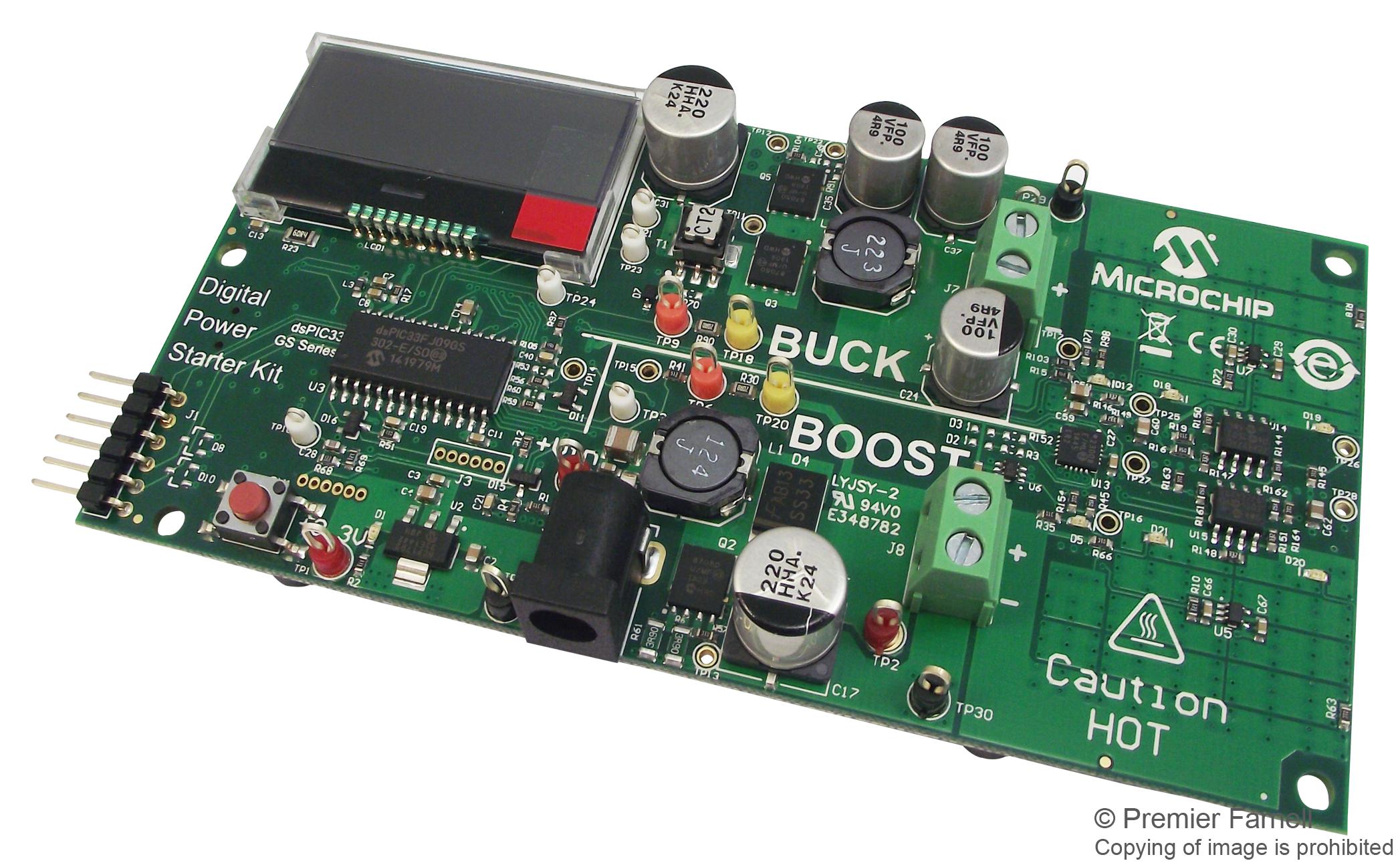 MPLAB Starter Kit, Digitally Controlled Power Supply Board , DC/DC Buck & Boost Converter