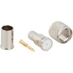 Amphenol RF-182302 Connector RF Conn Mini-UHF 0Hz to 2.5GHz 50Ohm Crimp ST Cable Mount PL Gold