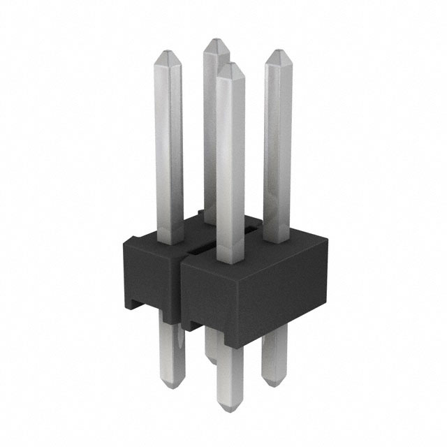 AMPMODU Mod II Breakaway Dual Vert Tin 4 Pin