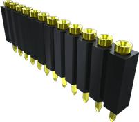 Samtec-ESS-118-TT-23 Connector Headers and PCB Receptacles Conn Socket Strip SKT 18 POS 2.54mm Solder ST Top Entry Thru-Hole Bulk