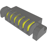Samtec-FMPS-06-01-L-S-RA-LC Connector Headers and PCB Receptacles Conn Socket Strip SKT 6Power POS 1.88mm/3.12mm Solder RA Side Entry Thru-Hole Tray