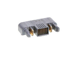 1710888426 - EXTreme Ten60Power Right-Angle Plug with Guides, 1 Split Power Circuit, 30 Signal Circuits, 1 Split Power Circuit, Press Fit Tail