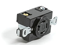 1301490082 - Safeway Single Corrosion Resistant Receptacle with Locking Blade, 3 Pole/4 Wire, NEMA L14-30, 250V