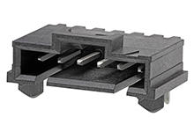 1719750109 - 2.54mm Pitch SL Header, Single Row, Right-Angle, LCP, Shrouded, Through Hole, with Pegs, 0.75µm Selective Gold (Au) Plating, 9 Circuits