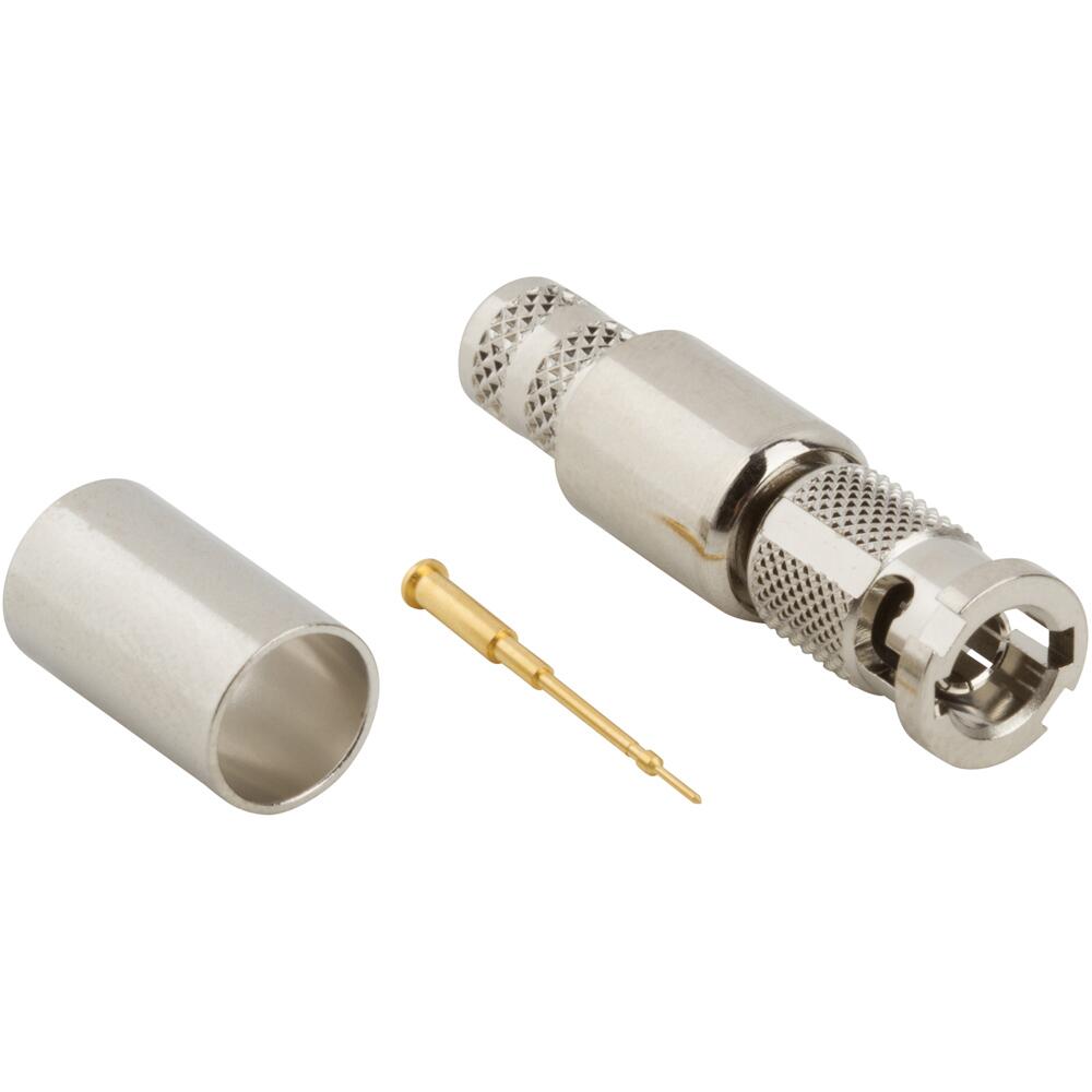 Amphenol RF-034-1027 Connector RF Conn HD-BNC 0Hz to 4GHz 75Ohm Crimp ST Cable Mount PL Gold Bag Amphenol RF-034-1027 Connector RF Conn HD-BNC 0Hz to 4GHz 75Ohm Crimp ST Cable Mount PL Gold Bag