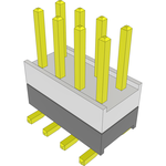 Samtec-HW-04-08-G-D-255-SM-A Connector Headers and PCB Receptacles Conn Board Stacker HDR 8 POS 2.54mm Solder ST Top Entry SMD Bulk