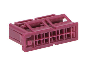 2058252224 - ConnTAK50 Tang Receptacle, Dual Row, 22 Circuits, Key D, Violet