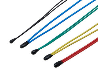 2152721607 - Epoxy Coated NTC Thermistor Cables, 100.00mm Length, 3892 Beta Value with 1% Tolerance, 10kOhm Resistance at 25°C with ±0.1°C(±0.44%) Tolerance, Black