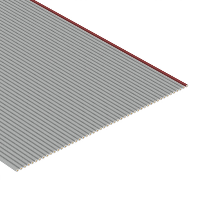 50 strand ribbon-gray with red