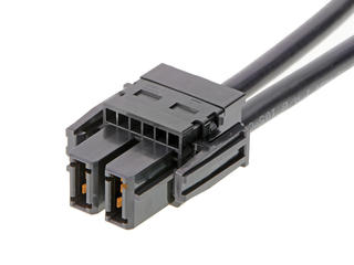 2180560205 - EXTreme Guardian Receptacle-to-EXTreme Guardian Receptacle Off-the-Shelf  (OTS) Cable Assembly, 11.00mm Pitch, Single Row, 500.00mm Length, 2 Circuits, Black